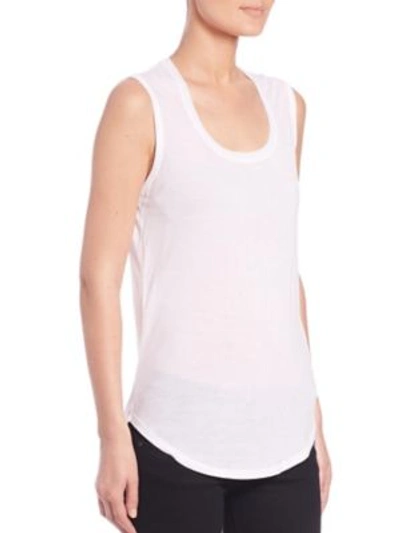 Atm Anthony Thomas Melillo Sweetheart Jersey Knit Tank Top In White