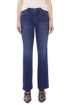 Mother The Weekend Flare Leg Jeans In Sweet Lime