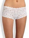 Hanro Luxury Moments Lace Boyshorts In Beige