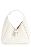 Givenchy Mini G-lock Leather Hobo In 105 Ivory