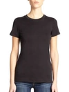 Theory Women's Johnna Pima Cotton Tee In Black