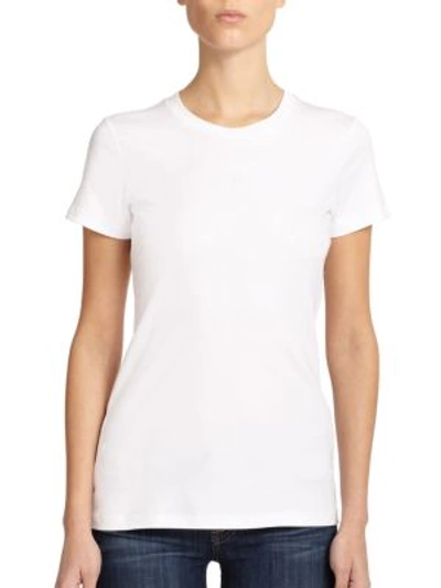 Theory Women's Johnna Pima Cotton Tee In White