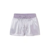 PJ HARLOW Mikel Satin Boxer Short With Draw String in Lavender