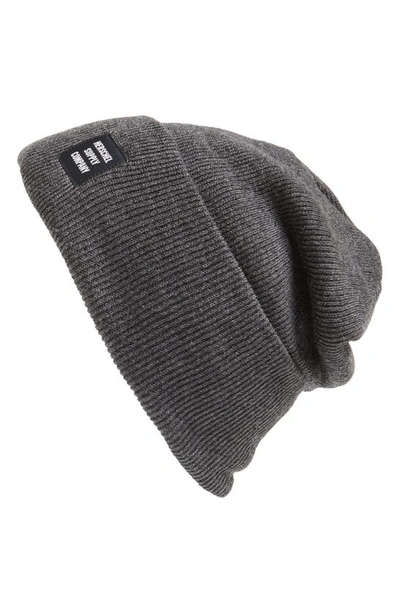 Herschel Supply Co Abbott Knit Beanie In Charcoal