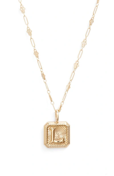 Miranda Frye Harlow Initial Pendant Necklace In Gold - L