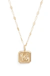 Miranda Frye Harlow Initial Pendant Necklace In Gold - K