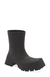 Balenciaga Trooper Rubber Boot In Black