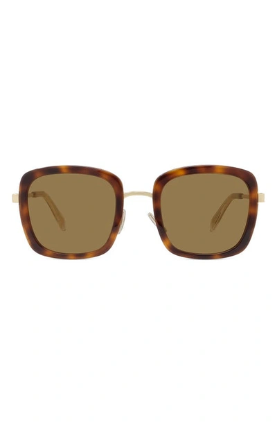 Celine 53mm Square Sunglasses In Blonde Havana / Brown