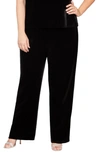 ALEX EVENINGS FLAT FRONT PANTS