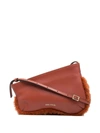 MANU ATELIER MANU ATELIER MINI CURVE BAG LEATHER SHOULDER BAG