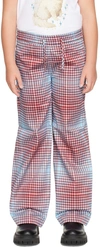 CHARLES JEFFREY LOVERBOY SSENSE EXCLUSIVE KIDS BLUE & RED TROUSERS