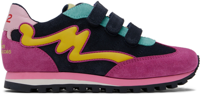 Marc Jacobs Kids Multicolor 'the Jogger' Sneakers In Blue