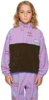 THE CAMPAMENTO KIDS PURPLE & BROWN FLOWERS JACKET