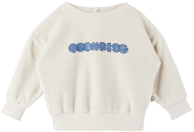 Wynken Baby Off-white 'moonrise' Sweatshirt In Pale Pebble