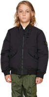 STONE ISLAND JUNIOR KIDS BLACK DOWN NYLON JACKET