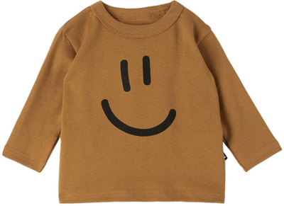 Molo Baby Brown Elvo T-shirt In 8554 Earthy