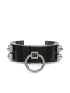 DOLCE & GABBANA LEATHER CUFF BRACELET