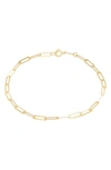Candela Jewelry 10k Yellow Gold Oval Link Bracelet In Gold
