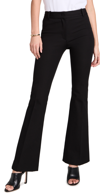 Frame Le High Flared Trousers In Noir