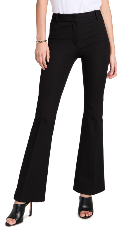 Frame Le High Flared Trousers In Black