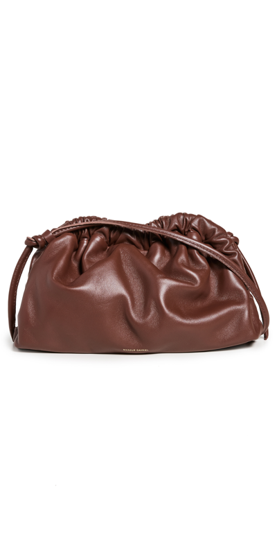 Mansur Gavriel Mini Cloud Clutch In Chocolate In Brown