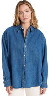 Moussy Vintage Denby Over Shirt In Blue