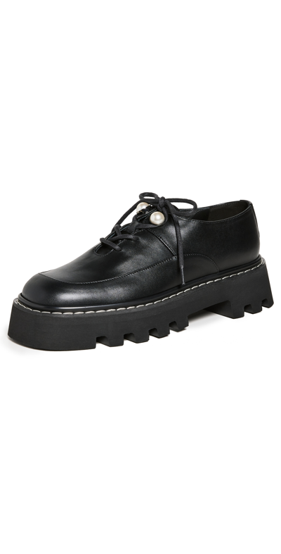 Nicholas Kirkwood Pearlogy 40mm Derby Shoes In N99 Black