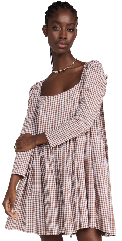 sandy liang brown dress Hague Sweater Dress In Brown