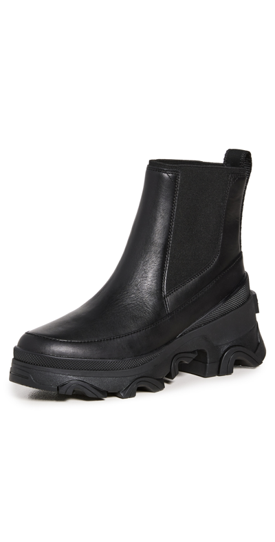 Sorel Brex Chelsea Boots In Black/black