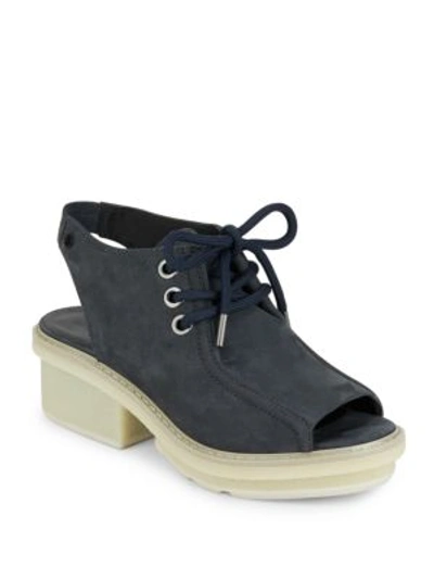 3.1 Phillip Lim / フィリップ リム Mallory Suede Lace-up Sandals In Marine