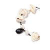 A SINNER IN PEARLS NEUTRAL PEARL AND ONYX SHELL BEADED NECKLACE,N0220418414268