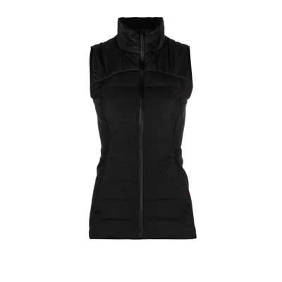 Lululemon Down For It All Quilted Down Nylon-blend Gilet In Black