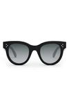 Celine Tortoiseshell Acetate Cat-eye Sunglasses In Shiny Black
