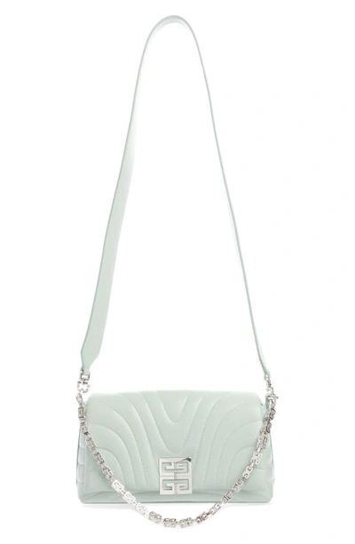 Givenchy Small 4g Shoulder Bag With Chain In Celadon