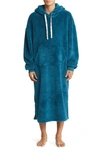 Ugg Winston Fleece Pullover Hoodie Robe In Marina Blue