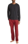 Ugg Steiner Pajamas In Black/red Check