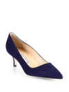 MANOLO BLAHNIK BB 50 SUEDE PUMPS,452489413343