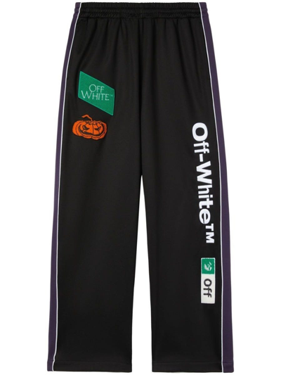 Off-white Multi-logo Skate Track Trousers In Black