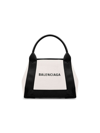 Balenciaga Canvas And Leather Navy Cabas Xs Bags In Multicolour