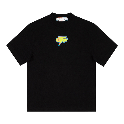 Pre-owned Off-white Degrade Thunder Over Skate Short-sleeve Tee 'black/green'