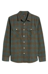 BRIXTON BOWERY CHECK FLANNEL BUTTON-UP SHIRT