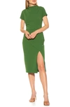 Alexia Admor Illy Dolman Sleeve Dress In Jade