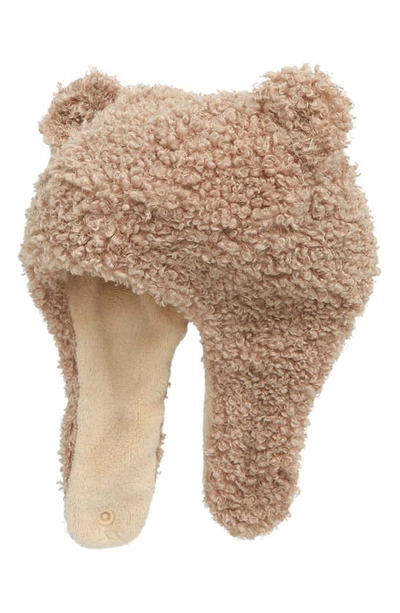 7 A.m. Enfant Babies' The Cub Teddy Hat In Oatmeal Teddy