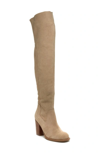 Kelsi Dagger Brooklyn Logan Over The Knee Boot In Beige