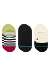 Stance Absolute Assorted 3-pack No-show Socks In Black
