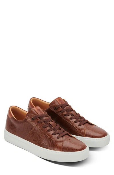 Greats Royale Pebbled Leather Sneaker In Brown