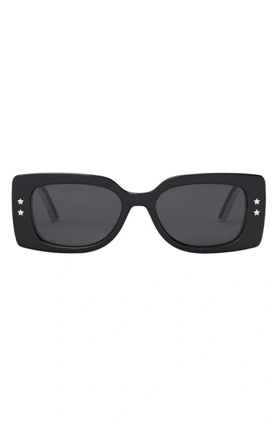 DIOR 'DIORPACIFIC S1U 53MM RECTANGULAR SUNGLASSES