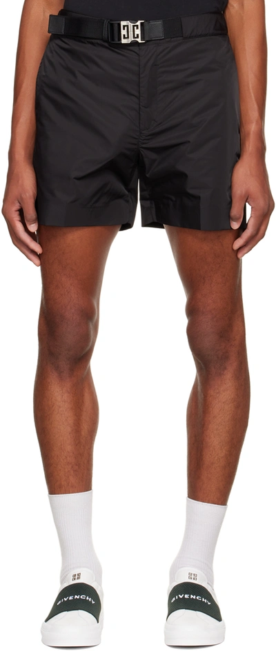 Givenchy 4g-buckle Shell Shorts In Black