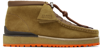 MONCLER GENIUS BROWN CLARKS EDITION WALLABEE BOOTS