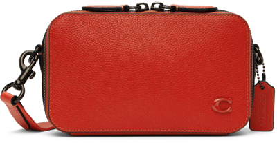 Coach Red Charter Slim Messenger Bag In Sport Red